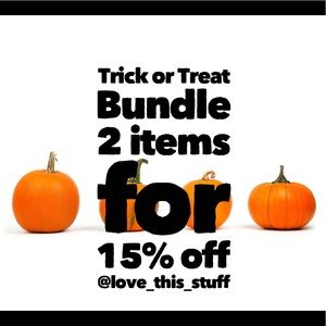 Bundle 2 items for 15% off.